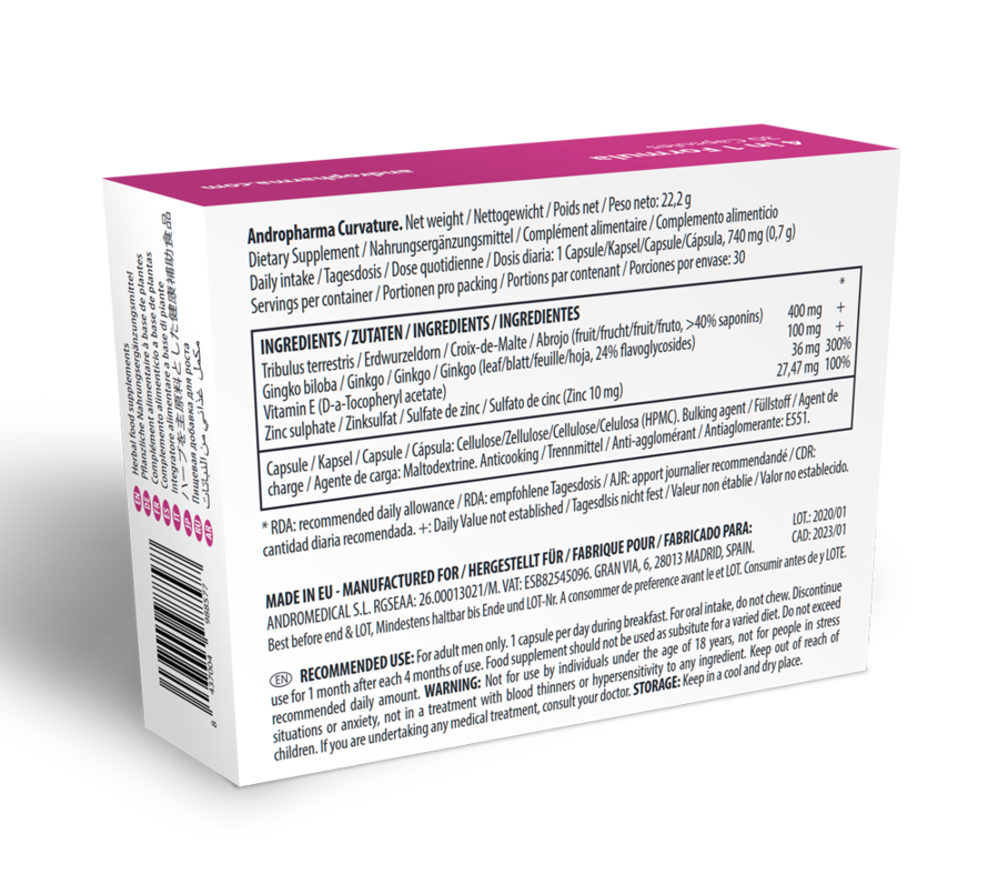 ANDROPHARMA - TRATTAMENTO DELLA CURVATURA DI PEYRONIE