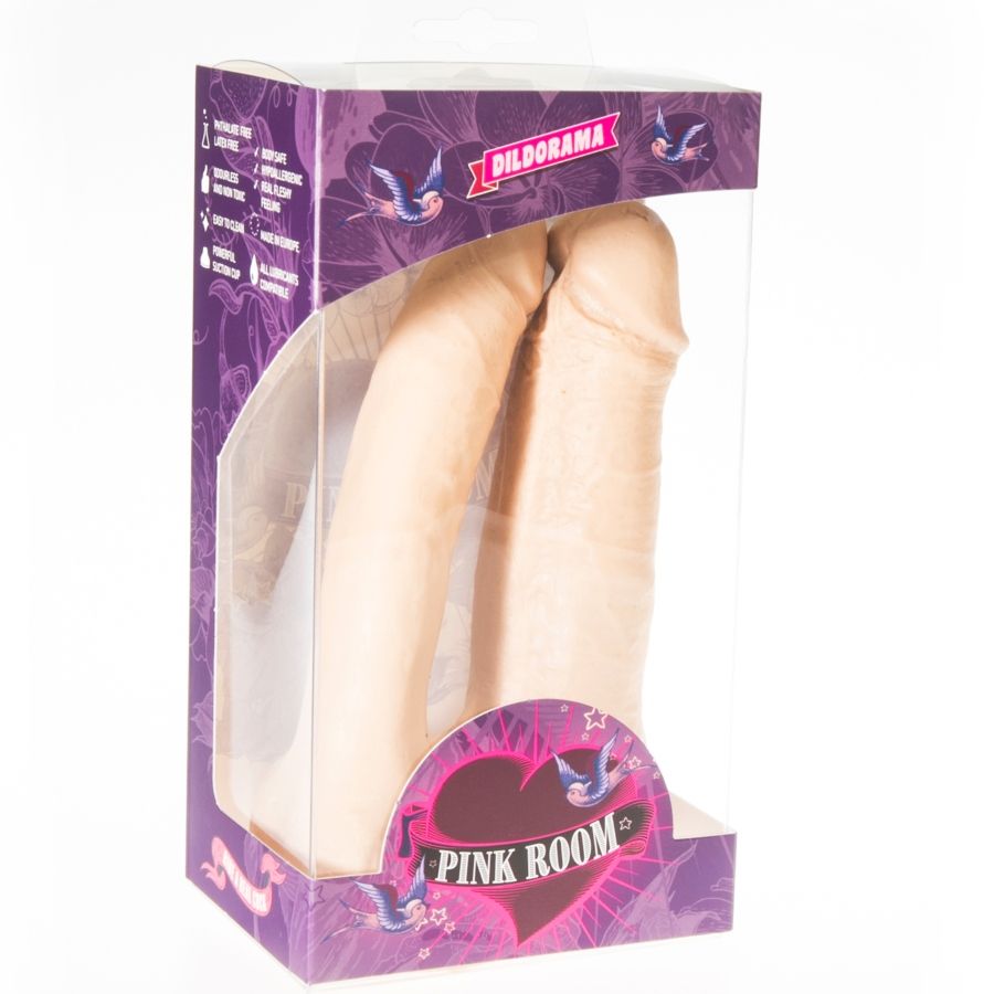 PINK ROOM - ARTHUS DOPPIO DILDO REALISTICO NATURALE 17CM/15.5CM