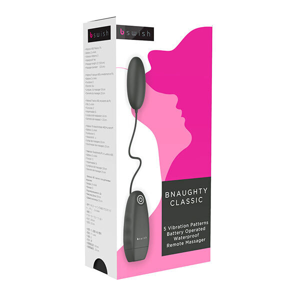 B SWISH - BNAUGHTY CLASSIC VIBRANTE BULLET NERO