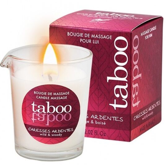 RUF - CANDELA DA MASSAGGIO TABOO PER LUI CARESSA ARDENTES PROFUMO DI FELCE
