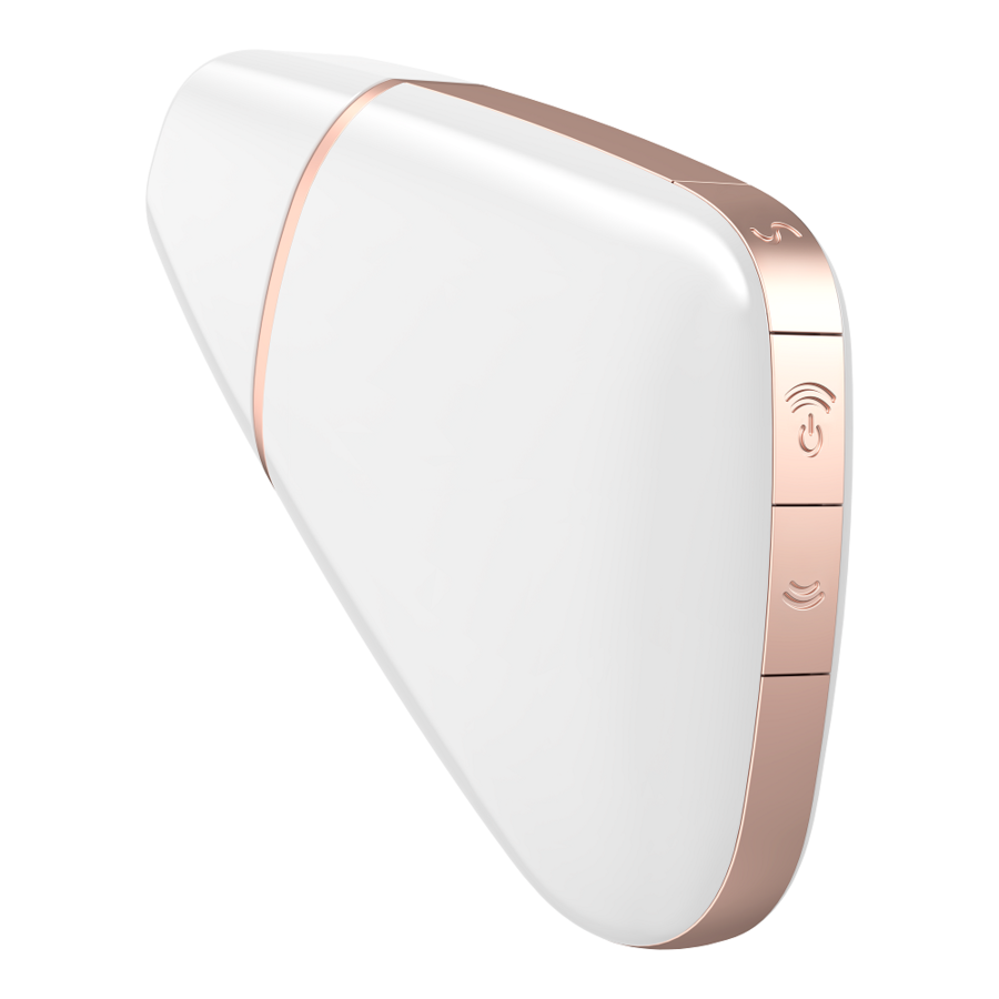 SATISFYER - STIMOLATORE E VIBRATORE TRIANGOLO AMOROSA BIANCO