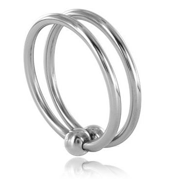METALLO DURO - DOPPIO ANELLO IN ACCIAIO DA 30 MM