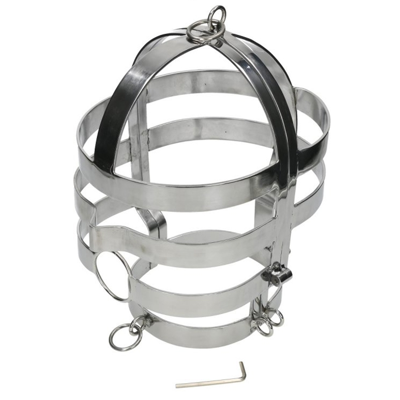METALLO DURO - MASCHERA CON COLLANA IN ACCIAIO