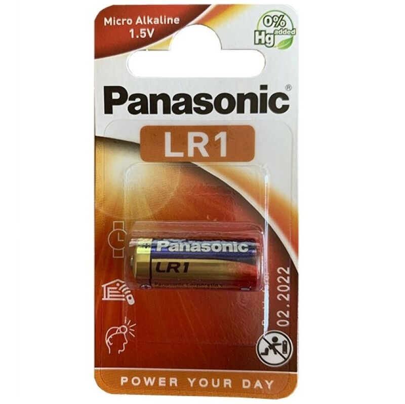 PANASONIC - BATTERIA ALCALINICA LR1 1,5 V BLISTER 1 UNITÀ