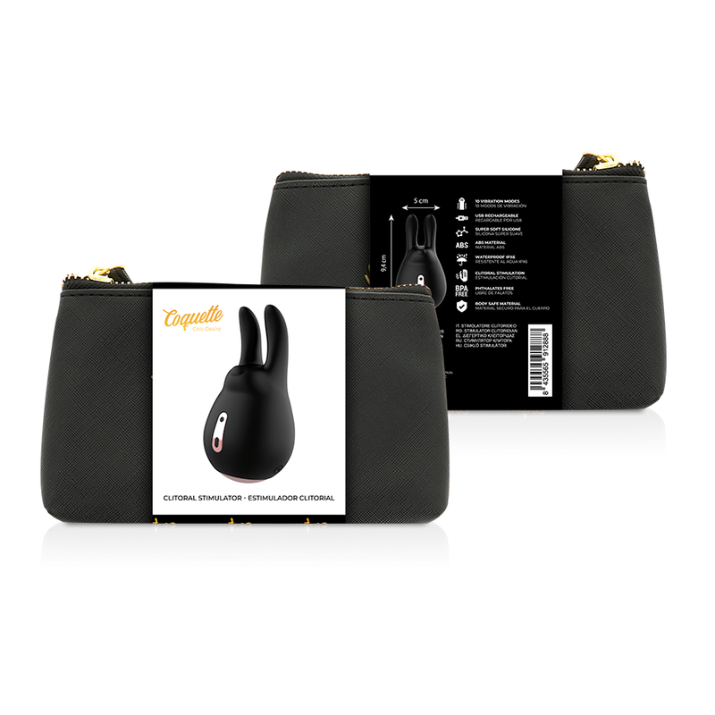 COQUETTE CHIC DESIRE - STIMOLATORE CLITORIDEO CONIGLIO NERO / ORO