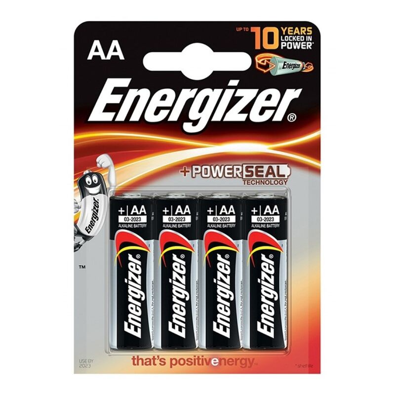ENERGIZER - BATTERIA ALCALINICA AA LR6 BLISTER*4