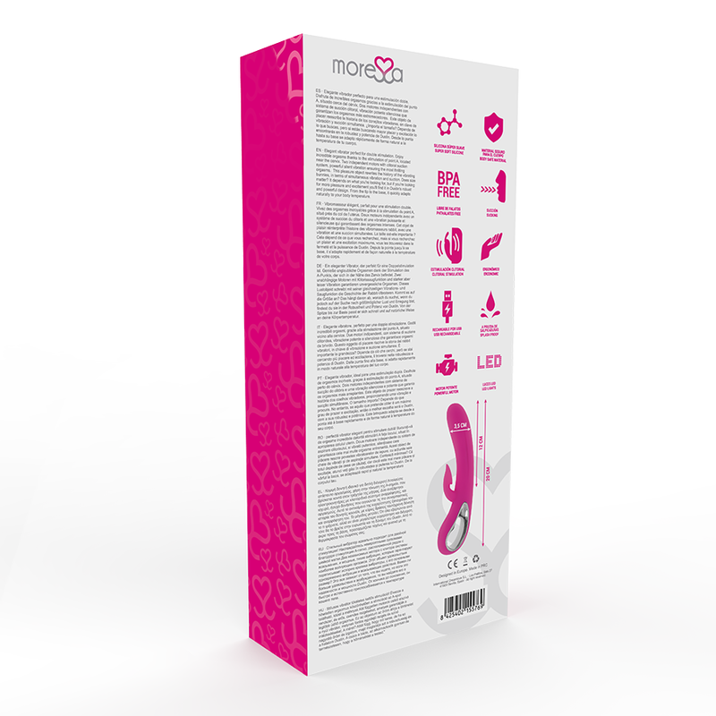 MORESSA - DUSTIN ASPIRAZIONE CLITORIDEA E VIBRAZIONE POTENTE SILICONE PREMIUM RICARICABILE