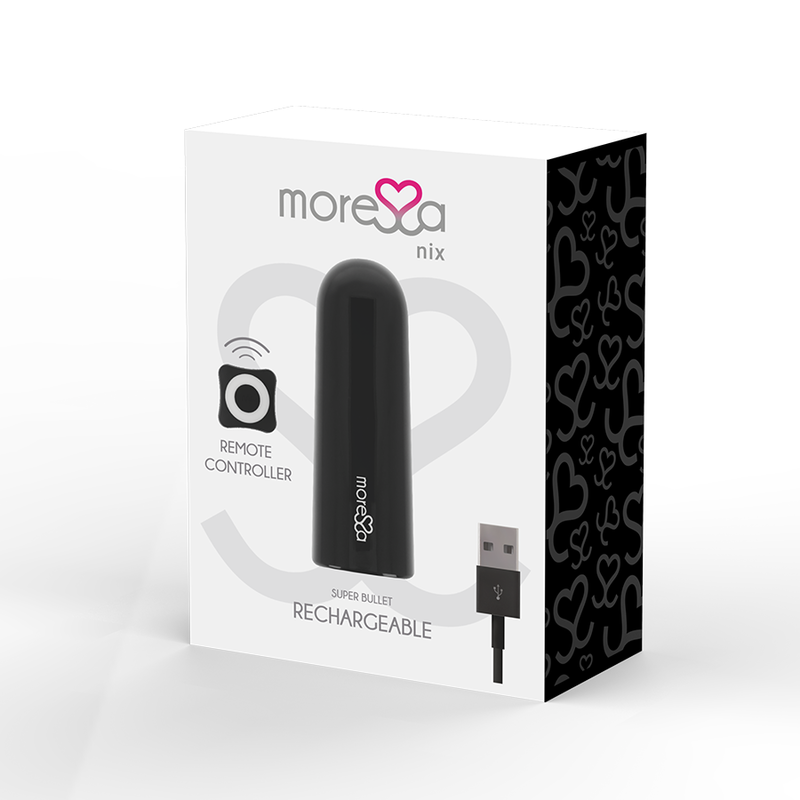 MORESSA - NIX POTENTE VIBRATORE MULTI-GIOCO CON TELECOMANDO NERO