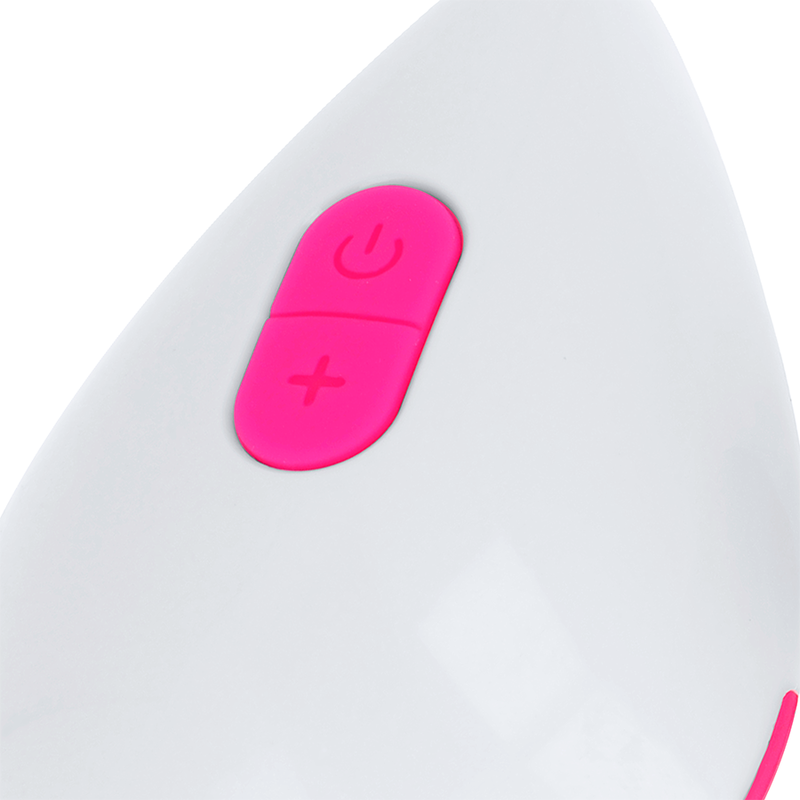 OHMAMA - UOVO VIBRANTE ROSA E BIANCO CON 10 MODALITÀ