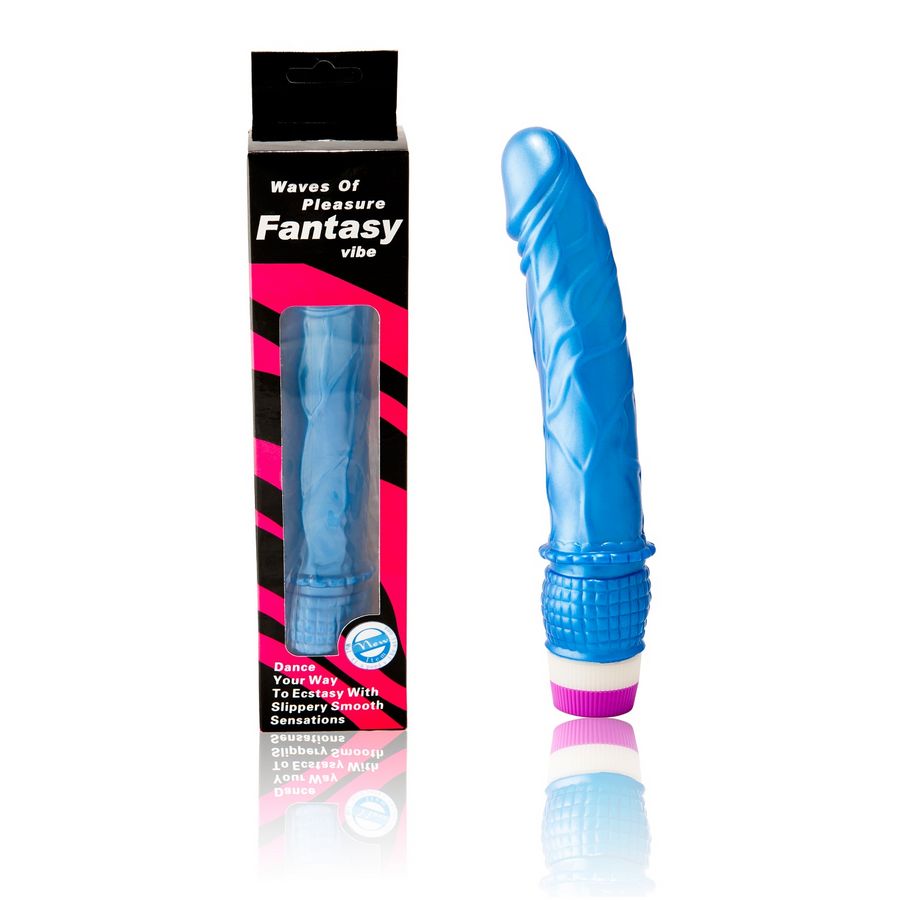 DANCE - VIBRATORE WAVES OF PLEASURE 23 CM BLU