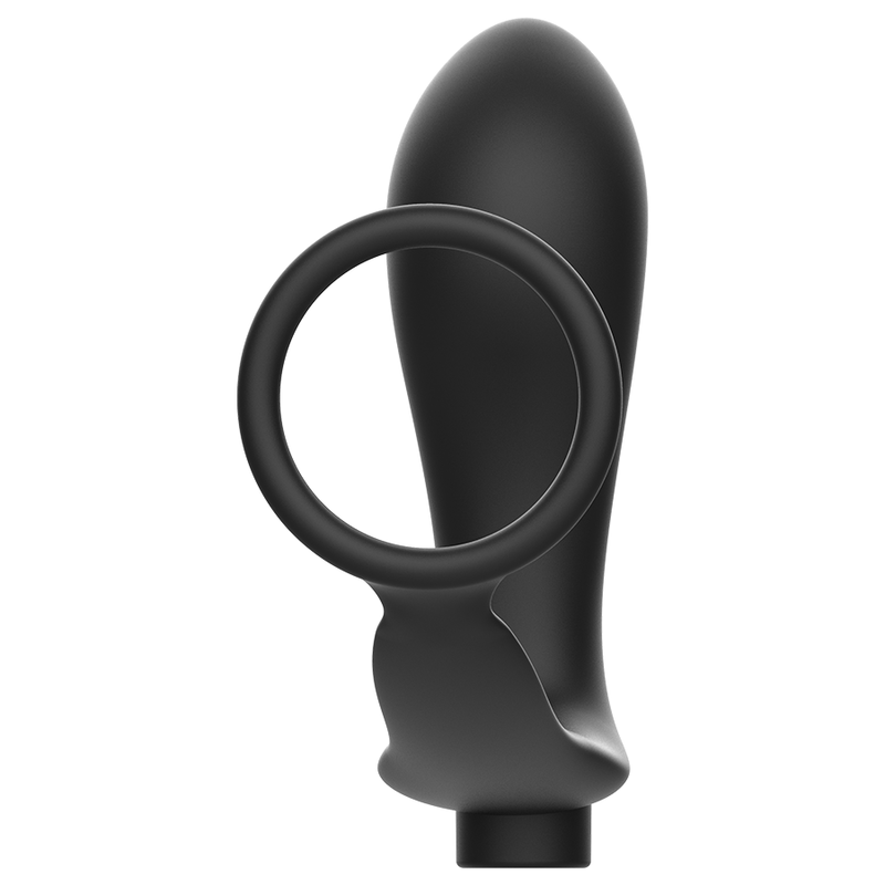 ADDICTED TOYS - PLUG ANALE RICARICABILE NERO CON TELECOMANDO E ANELLO PER PENE