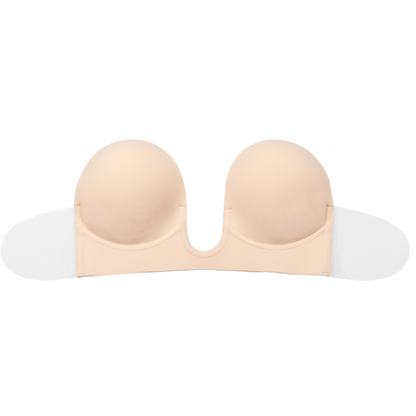 BYE-BRA - SUJETADOR SIN ASAS EN U BEIGE COPA E