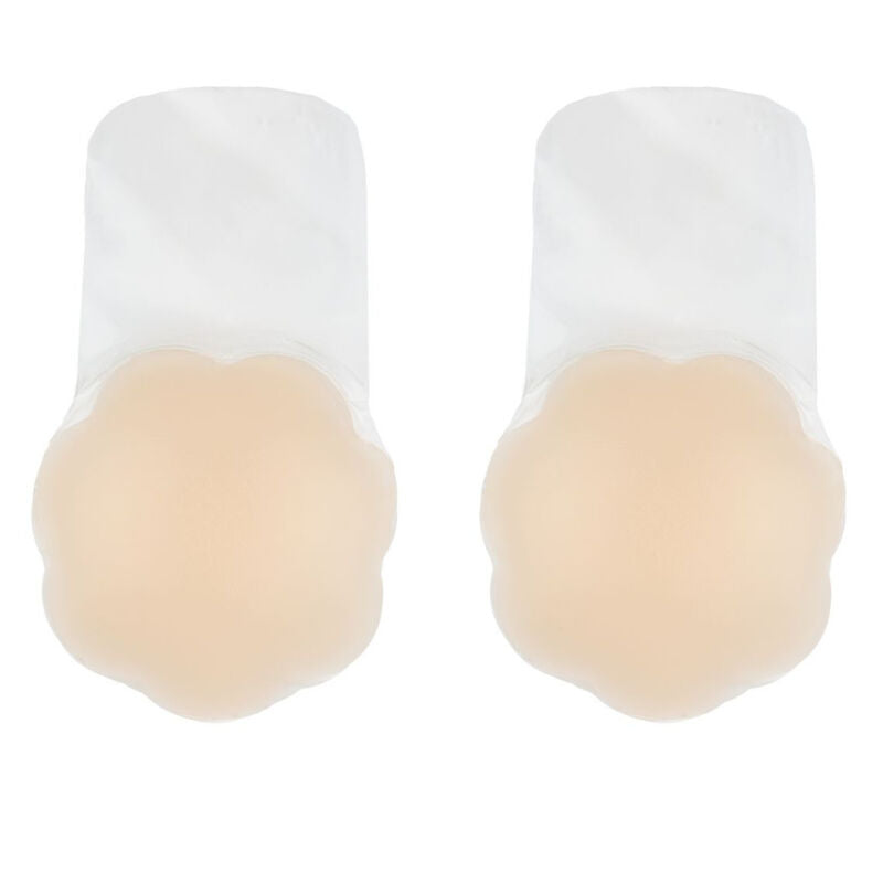 BYE-BRA - REGGISENO PUSH-UP IN SILICONE MARRONE TAGLIA XL