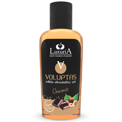 INTIMATELINE LUXURIA - VOLUPTAS GEL DA MASSAGGIO ALIMENTARE CON EFFETTO CALORE - CIOCCOLATO 100 ML
