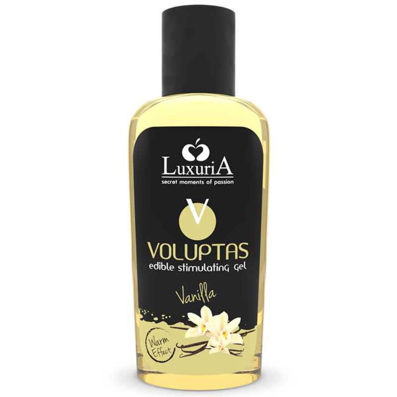 INTIMATELINE LUXURIA - VOLUPTAS GEL DA MASSAGGIO ALIMENTARE CON EFFETTO CALORE - VANIGLIA 100 ML