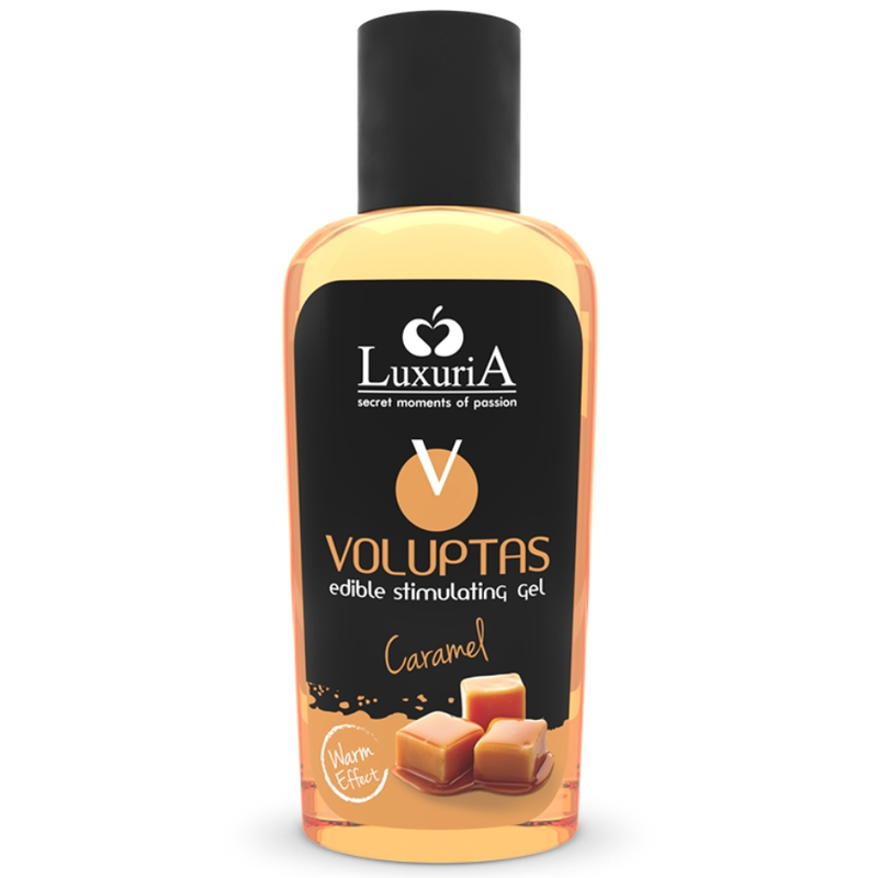 INTIMATELINE LUXURIA - VOLUPTAS GEL MASSAGGIO COMMESTIBILI CON EFFETTO CALORE - CARAMELLO 100 ML