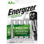 ENERGIZER - BLISTER DI 4 BATTERIE RICARICABILI AA4