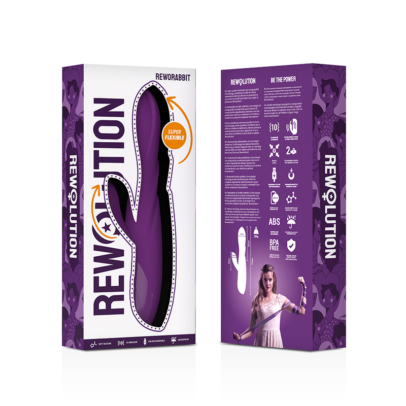 REWOLUTION - VIBRATORE FLESSIBILE REWORABBIT CON CONIGLIO