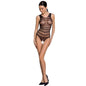 PASSION - WOMAN BS086 BODYSTOCKING NEGRO TALLA ÚNICA