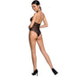 PASSION - WOMAN BS088 BODYSTOCKING BLANCO TALLA ÚNICA