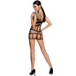 PASSION - WOMAN BS089 BODYSTOCKING NEGRO TALLA ÚNICA