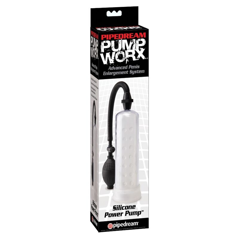 PUMP WORX - POMPA PER EREZIONE IN SILICONE TRASPARENTE 