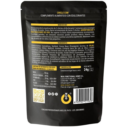 WUG SEX SENSE - GOMMA PER IL CUM E PER L'EIACULAZIONE E SPERMA AL GUSTO DI BANANA 10 UNITÀ