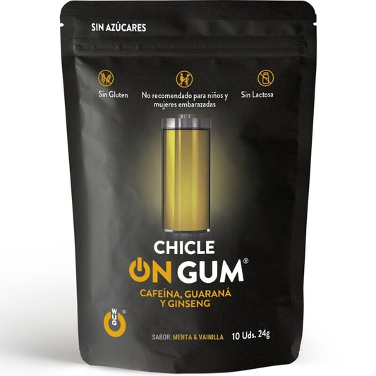 WUG GUM - CON CAFFEINA, GINSENG E GOMMA DI GUARANÁ 10 UNITÀ