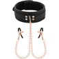 COQUETTE CHIC DESIRE - COLLARE FANTASIA CON MORSETTI PER CAPEZZOLI RIVESTITI IN NEOPRENE