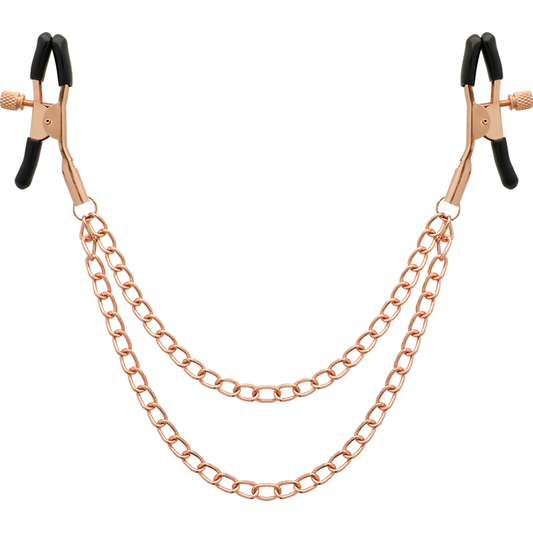 COQUETTE CHIC DESIRE - MORSETTI PER CAPEZZOLI IN METALLO FANTASY CON CATENA