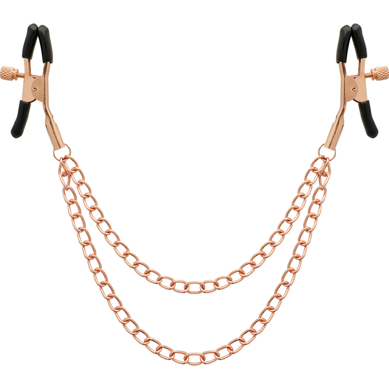 COQUETTE CHIC DESIRE - MORSETTI PER CAPEZZOLI IN METALLO FANTASY CON CATENA