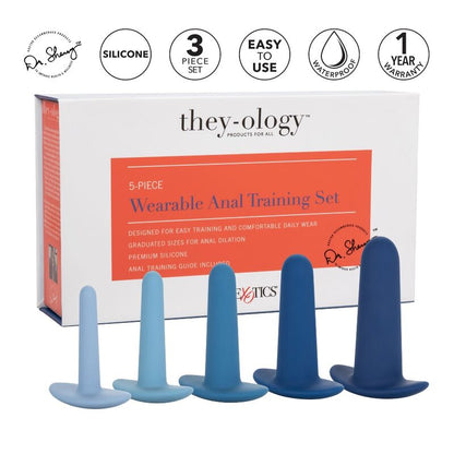 CALEXOTICS - SET DI ALLENAMENTO ANALE INDOSSABILE 5 PEZZI