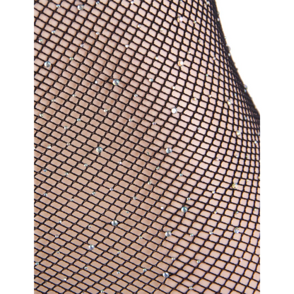 QUEEN LINGERIE - Abito a rete con strass S/L