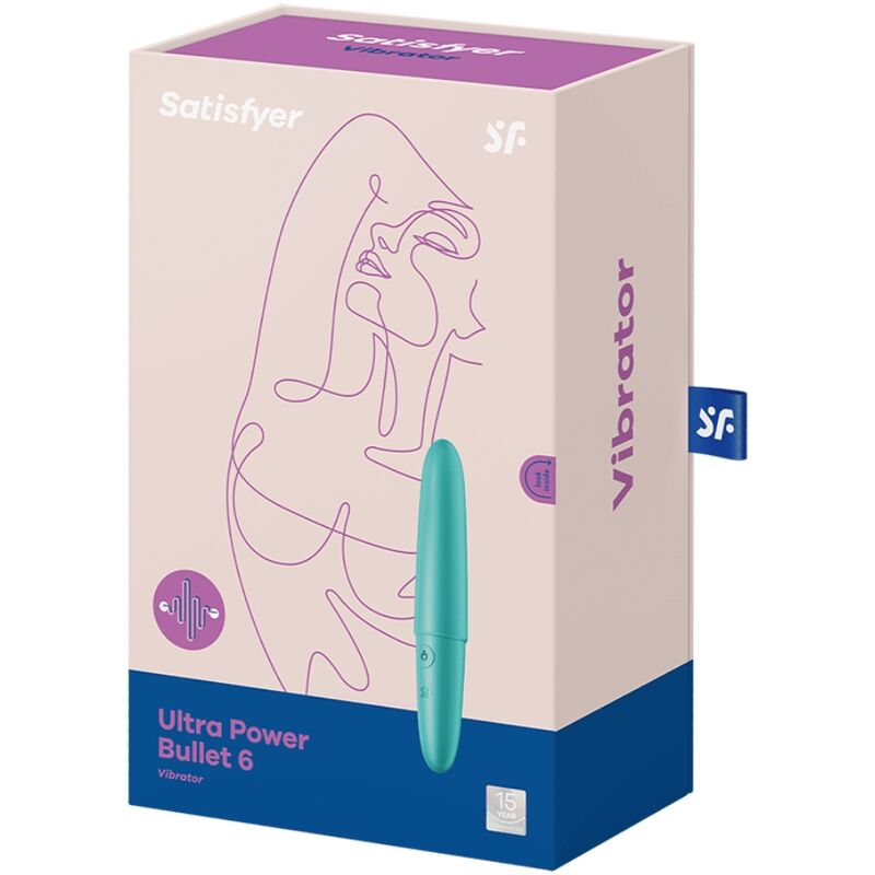SATISFYER - ULTRA POWER BULLET 6 VIBRANTE TURCHESE