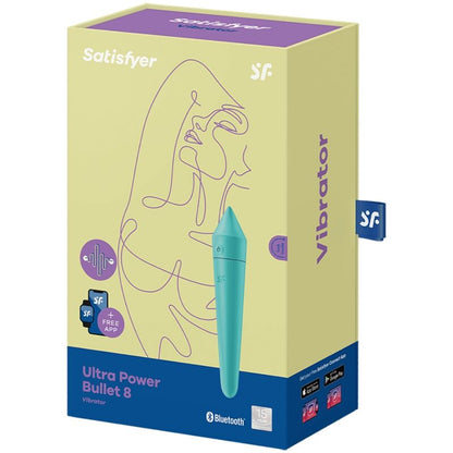 SATISFYER - ULTRA POWER BULLET 8 VIBRANTE TURCHESE