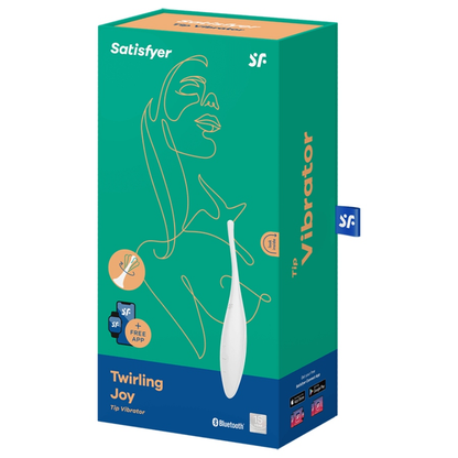 SATISFYER - STIMOLATORE CLITORIDEO TWIRLING JOY BIANCO