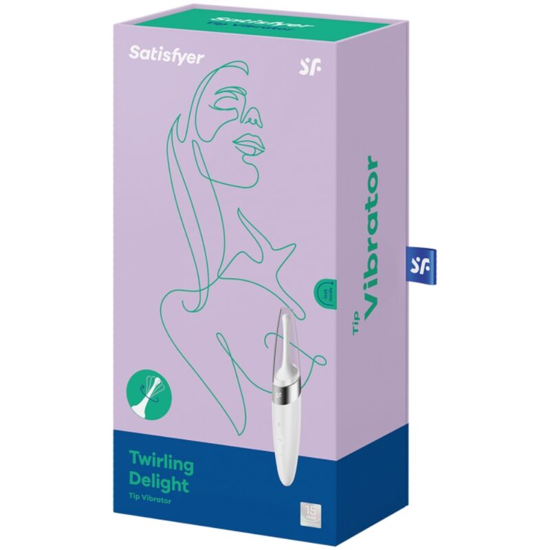 SATISFYER - STIMOLATORE CLITORIDEO TWIRLING DELIGHT BIANCO