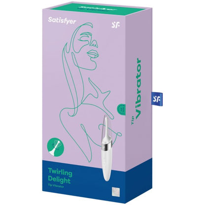 SATISFYER - STIMOLATORE CLITORIDEO TWIRLING DELIGHT BIANCO