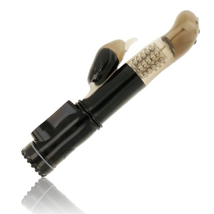 OHMAMA - VIBRATORE ROTANTE CON STIMOLATORE CLITORIDEO A DELFINO