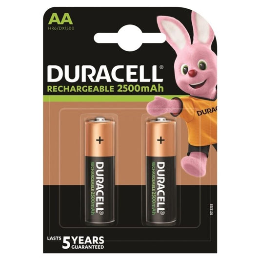 DURACELL - BLISTER DI BATTERIE RICARICABILI HR6 AA 2500mAh*2