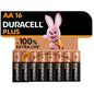 DURACELL - PLUS POWER 100 BATTERIE ALCALINE AA LR6 BLISTER*16