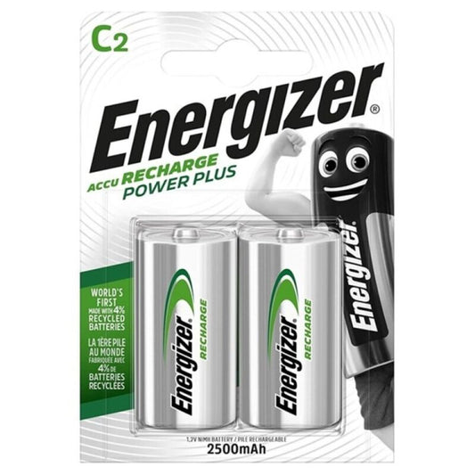 ENERGIZER - POWER PLUS BATTERIA RICARICABILE HR14 C 2500mAh BLISTER*2