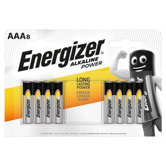 ENERGIZER - BATTERIA ALCALINE AAA LR03 BLISTER*8