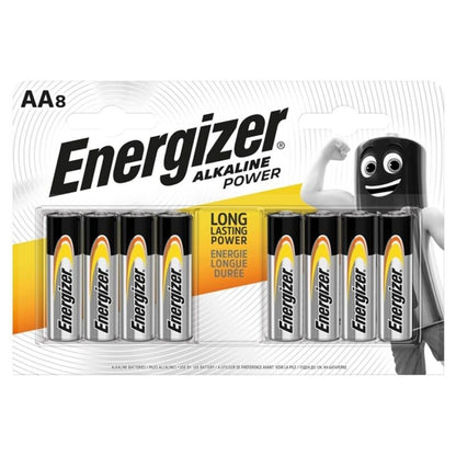 ENERGIZER - BATTERIA ALCALINE AA LR6 BLISTER*8