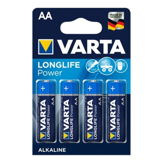 VARTA - BATTERIA ALCALINE LONGLIFE POWER AA LR6 BLISTER*4