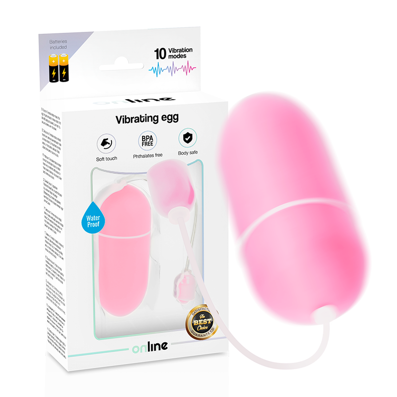 ONLINE - UOVO VIBRANTE ROSA IMPERMEABILE