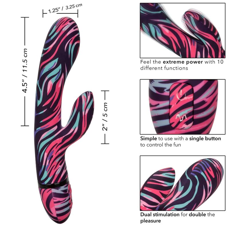 CALEXOTICS - VIBRATORE A DOPPIA BACCHETTA MENAGE A MOI