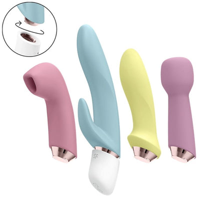 SATISFYER - MERAVIGLIOSO SET DI QUATTRO VIBRATORI E SUCCHIATORI