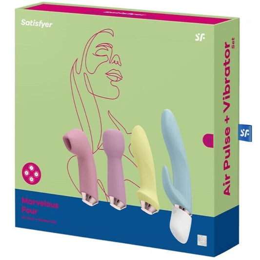 SATISFYER - MERAVIGLIOSO SET DI QUATTRO VIBRATORI E SUCCHIATORI