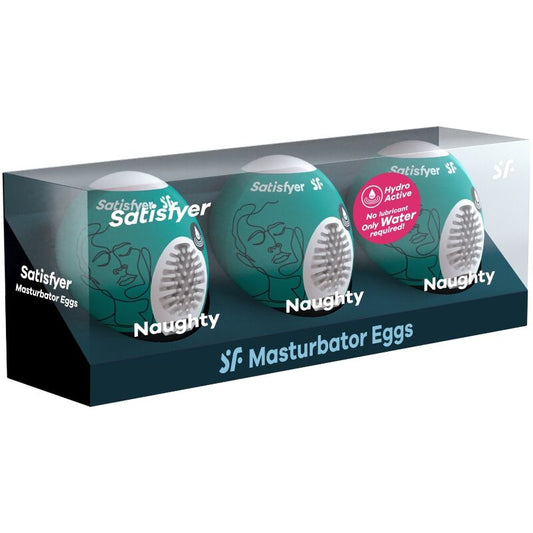 SATISFYER - 3 UOVA MASTURBATORIE NAUGHTY